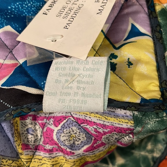 ❌SOLD❌New Patchwork silk reversible women's jacket coat size 2XL - Picture 6 of 17